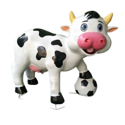 Mô hình trang trí composite con bò sữa cao cấp