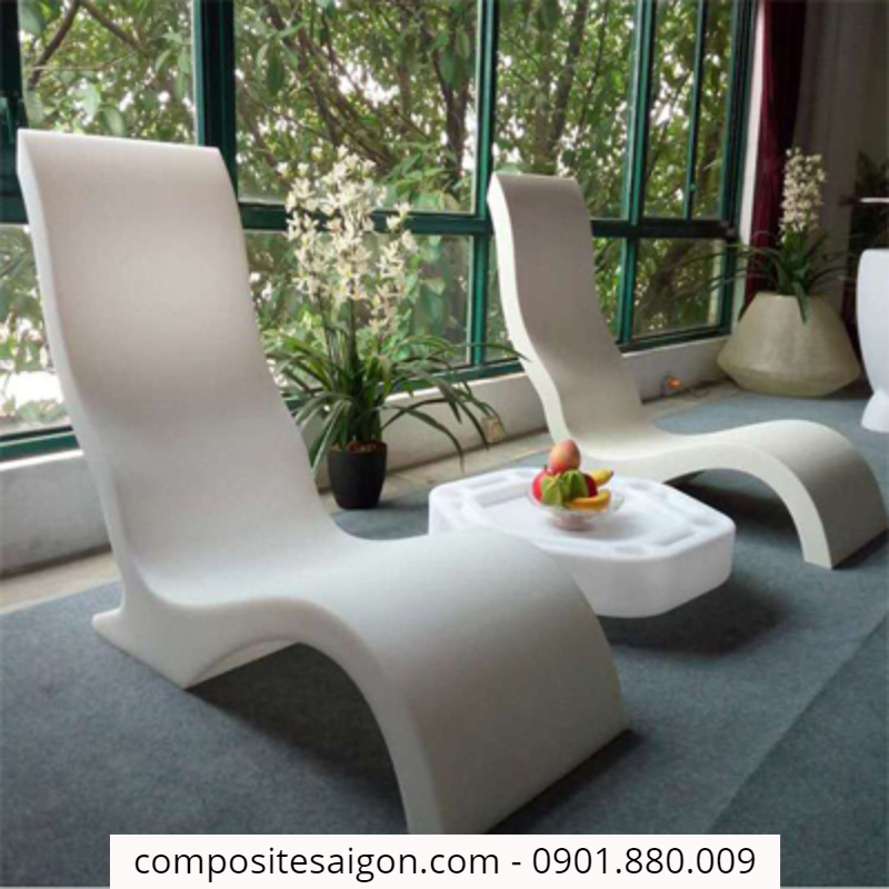 ghế tắm nắng composite không chân